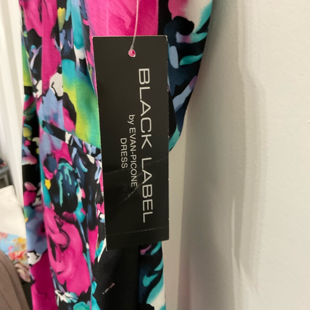❤️PRICE DROP❤️Black Label by Evan-Picone Dress NWT Size 14 - Picture 4 of 7